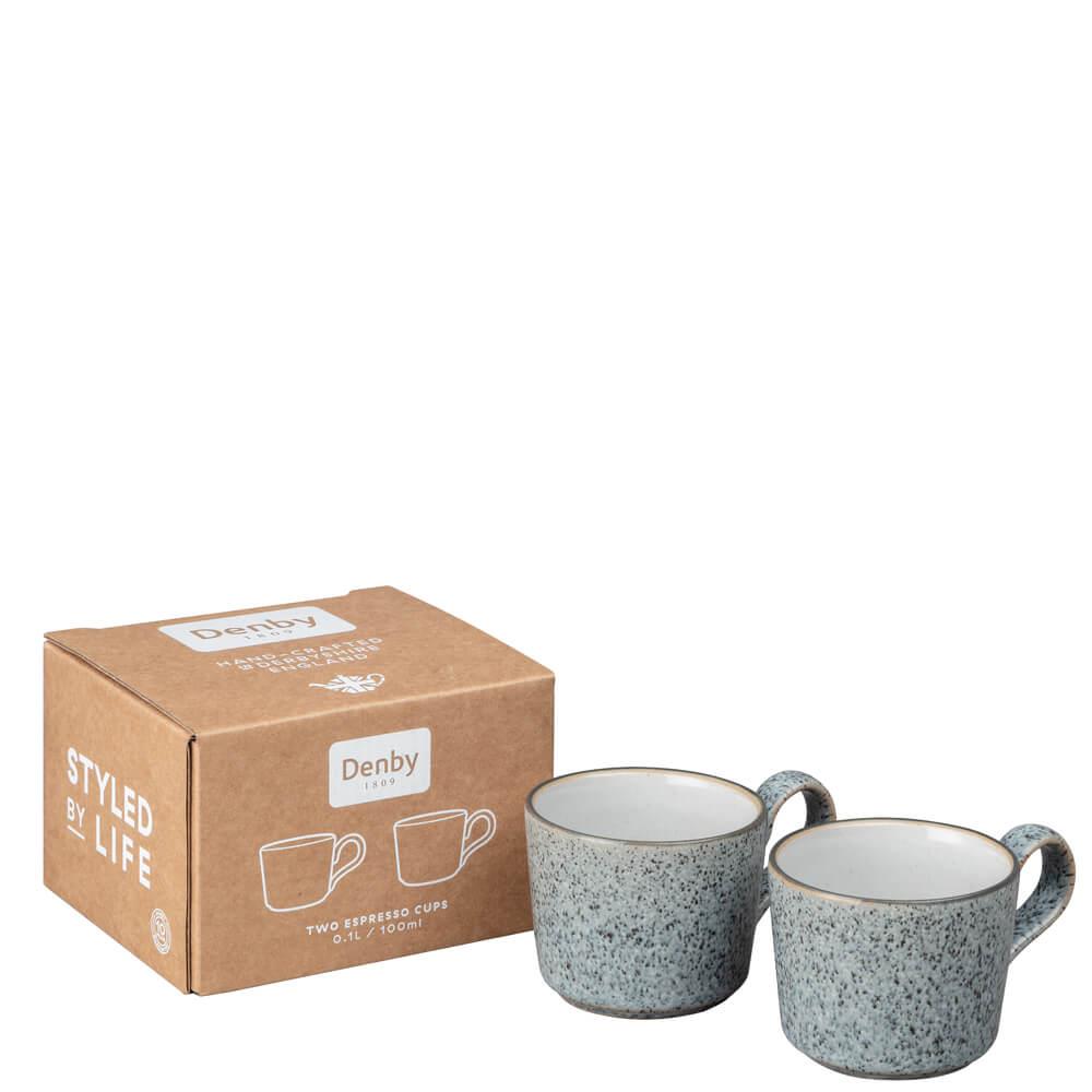 Denby Studio Grey Brew Set of 2 Espresso Cups